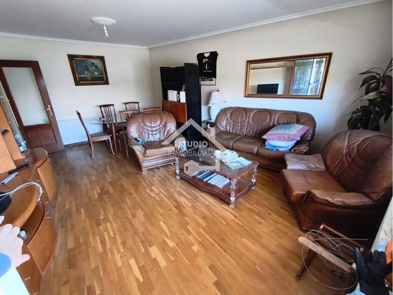 Sala de estar de Piso en venta en Mendavia con Aire acondicionado, Calefacción y Parquet