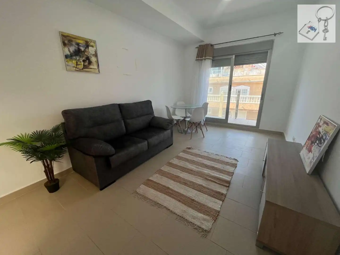 Wohnzimmer von Wohnungen zum Verkauf in Guardamar del Segura mit Klimaanlage, Terrasse und Möbliert