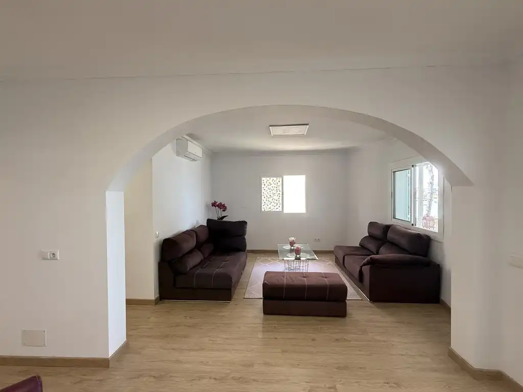 Wohnzimmer von Wohnungen zur Miete in Pollença mit Klimaanlage, Heizung und Privatgarten