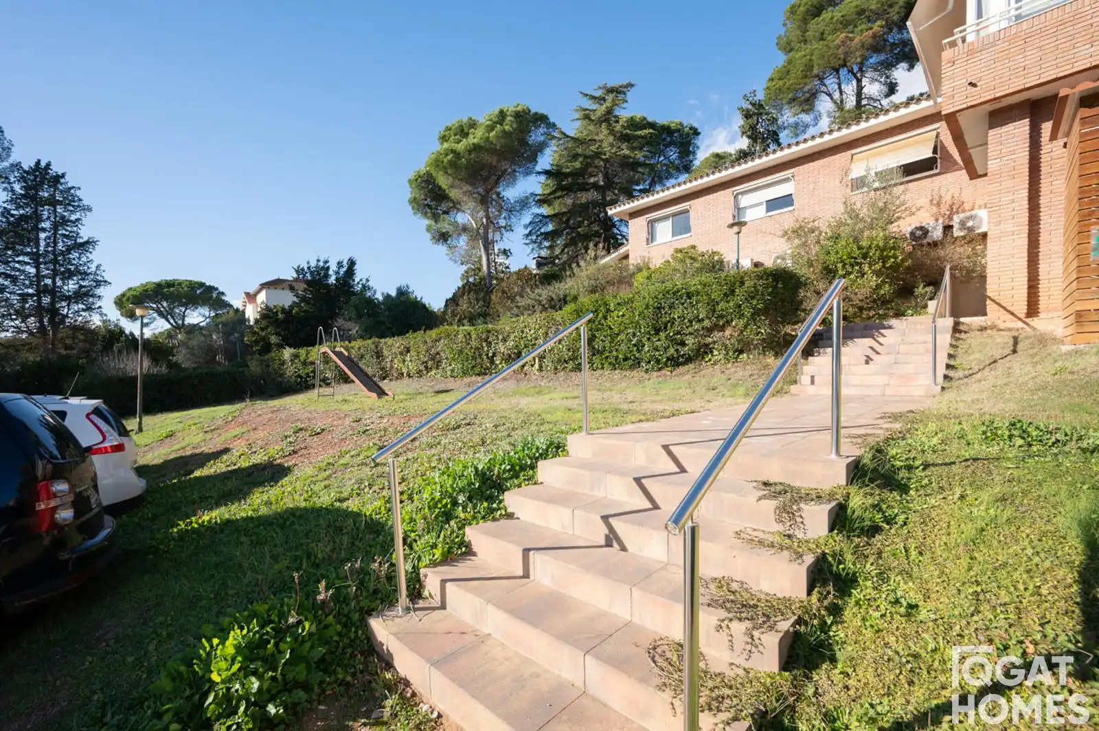 Exterior view of Houses for sale in Sant Cugat del Vallès  with Air Conditioner, Heating and Alarm