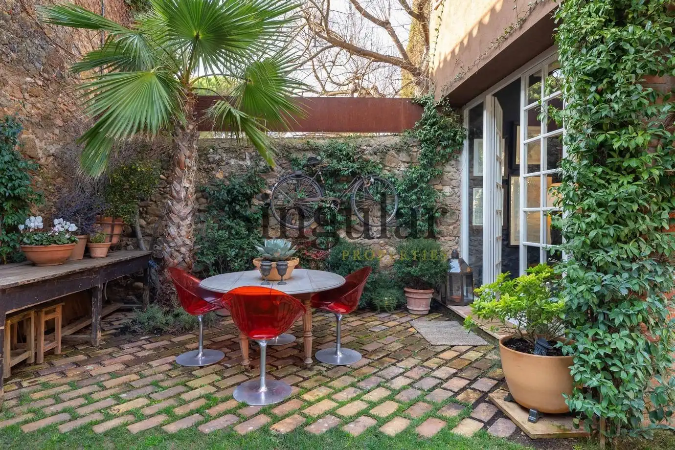 Terrassa de Finca rústica en venda en Corçà amb Aire condicionat, Calefacció i Jardí privat