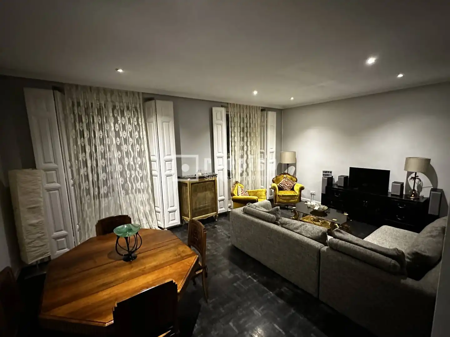 Sala de estar de Apartamento de alquiler en Madrid con Aire acondicionado, Calefacción y Amueblado