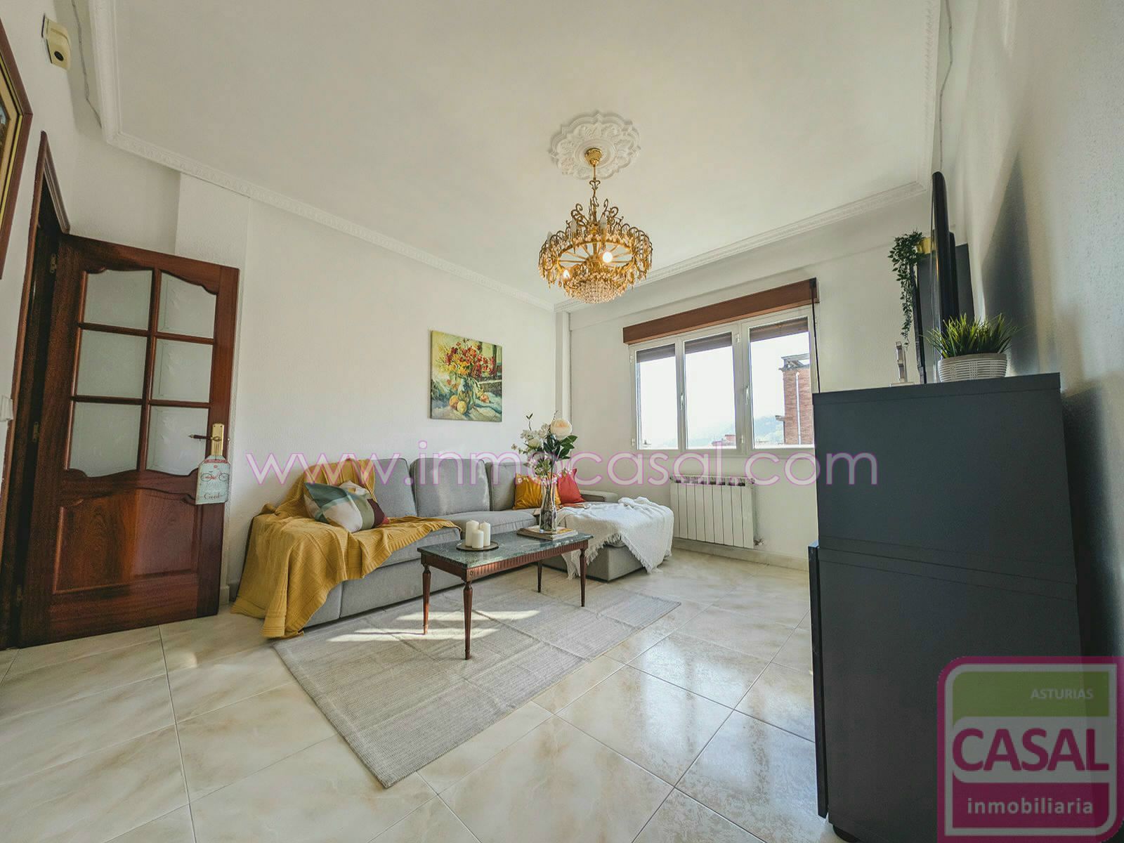 Living room of Flat for sale in Langreo  with Heating and Storage room