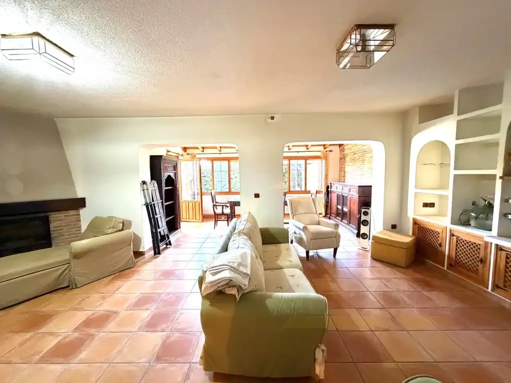 Sala de estar de Casa adosada en venta en Moralzarzal