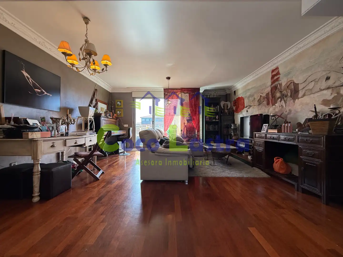 Wohnzimmer von Maisonette zum Verkauf in Salamanca mit Heizung, Terrasse und Ofen