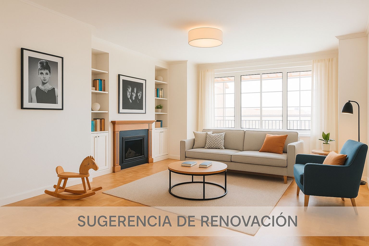 Living room of Flat for sale in  Madrid Capital
