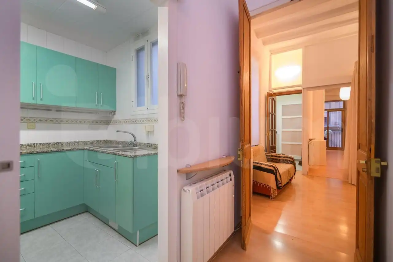 Schlafzimmer von Wohnung zum Verkauf in Barcelona mit Heizung, Parkett und Terrasse