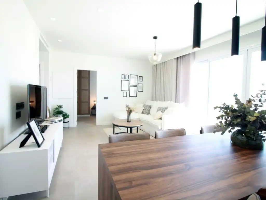 Sala de estar de Casa o chalet en venta en Pilar de la Horadada con Aire acondicionado, Jardín privado y Piscina