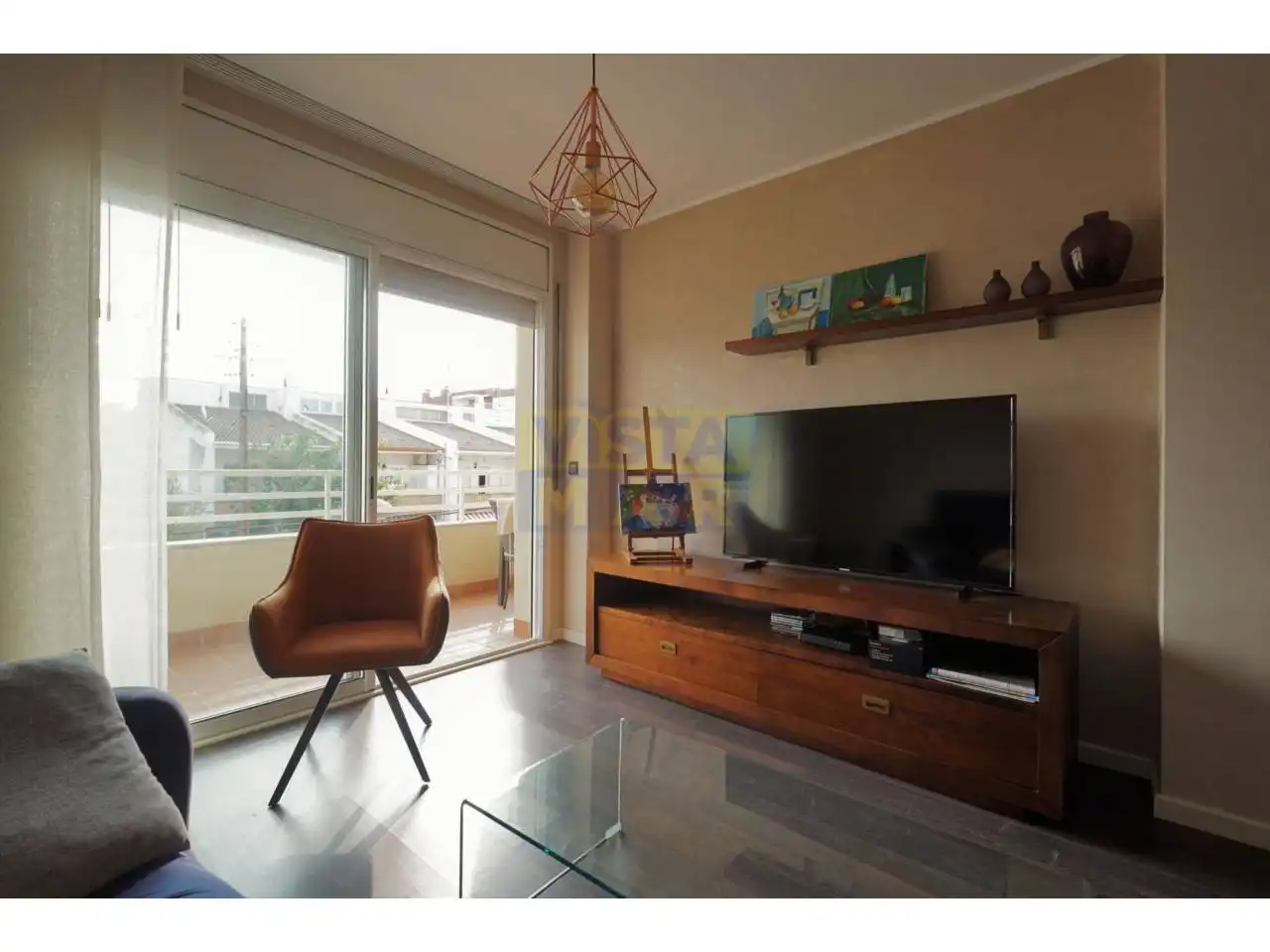 Sala de estar de Piso de alquiler en Cubelles con Aire acondicionado, Calefacción y Terraza