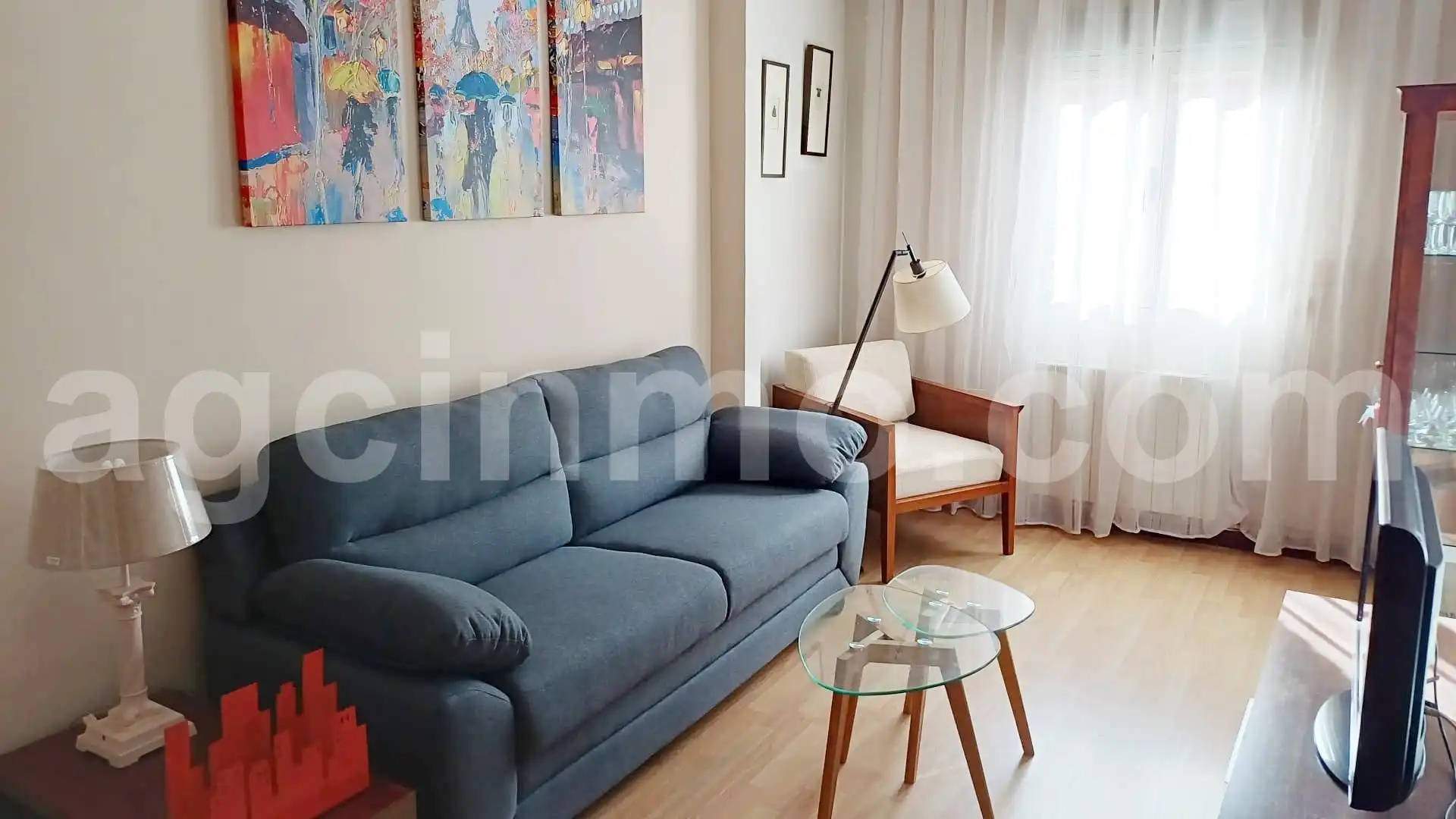 Wohnzimmer von Wohnung zur Miete in Valladolid Capital mit Heizung, Möbliert und Balkon