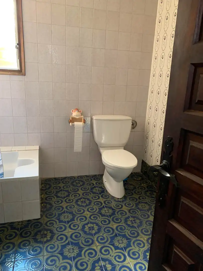 Bany de Casa o xalet en venda en Girona amb Jardí privat, Parquet i Terrassa