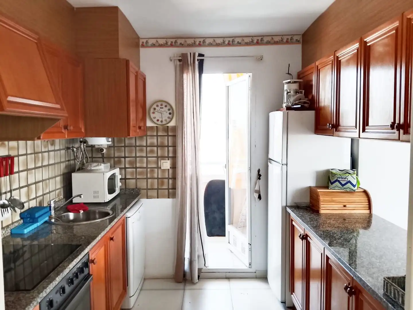 Küche von Wohnungen zum Verkauf in Calpe / Calp mit Klimaanlage, Heizung und Privatgarten