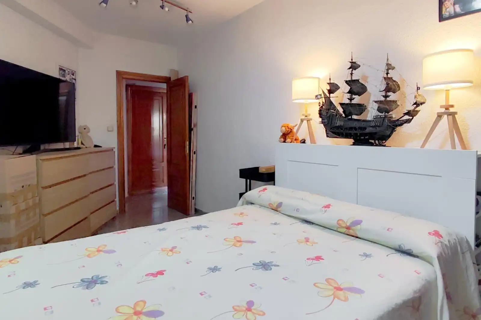 Schlafzimmer von Wohnung zum Verkauf in Valencia mit Klimaanlage, Heizung und Terrasse
