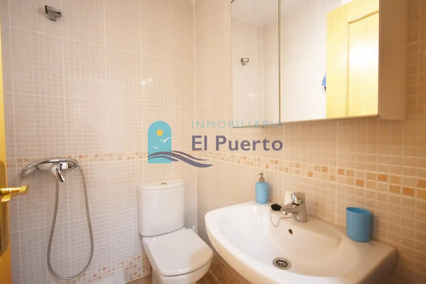 Baño de Apartamento en venta en Mazarrón con Aire acondicionado, Jardín privado y Terraza