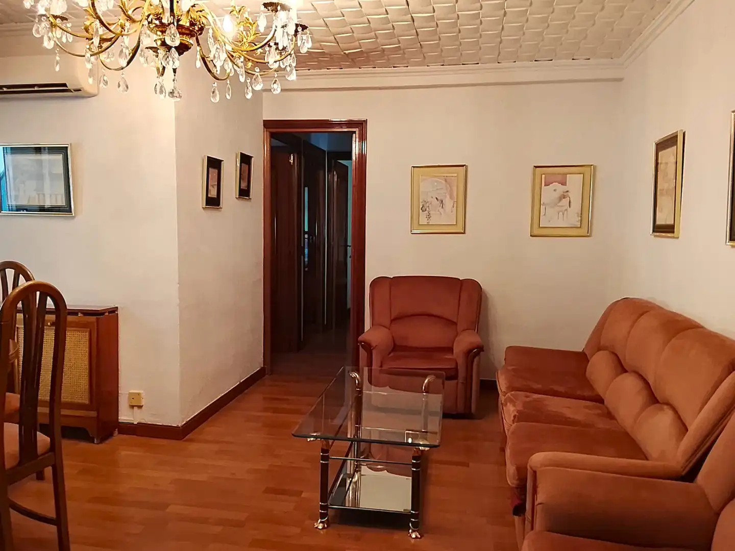 Sala d'estar de Pis en venda en Móstoles amb Aire condicionat, Calefacció i Jardí privat
