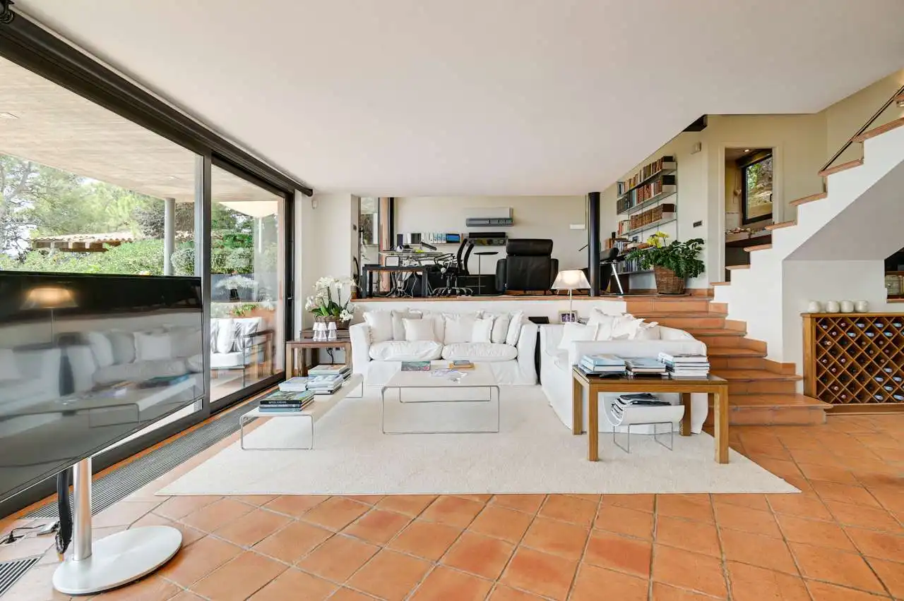 Sala de estar de Casa o chalet en venta en Palafrugell con Aire acondicionado, Calefacción y Jardín privado