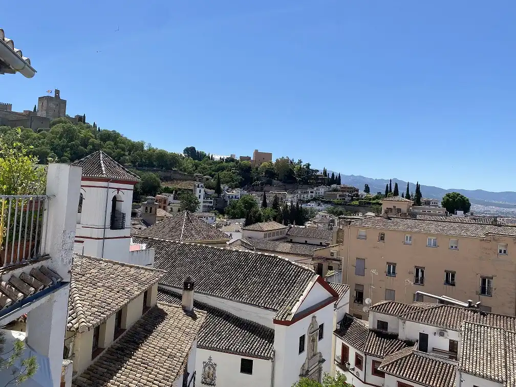Exterior view of Houses for sale in Granada  with Terrace, Furnished and Balcony