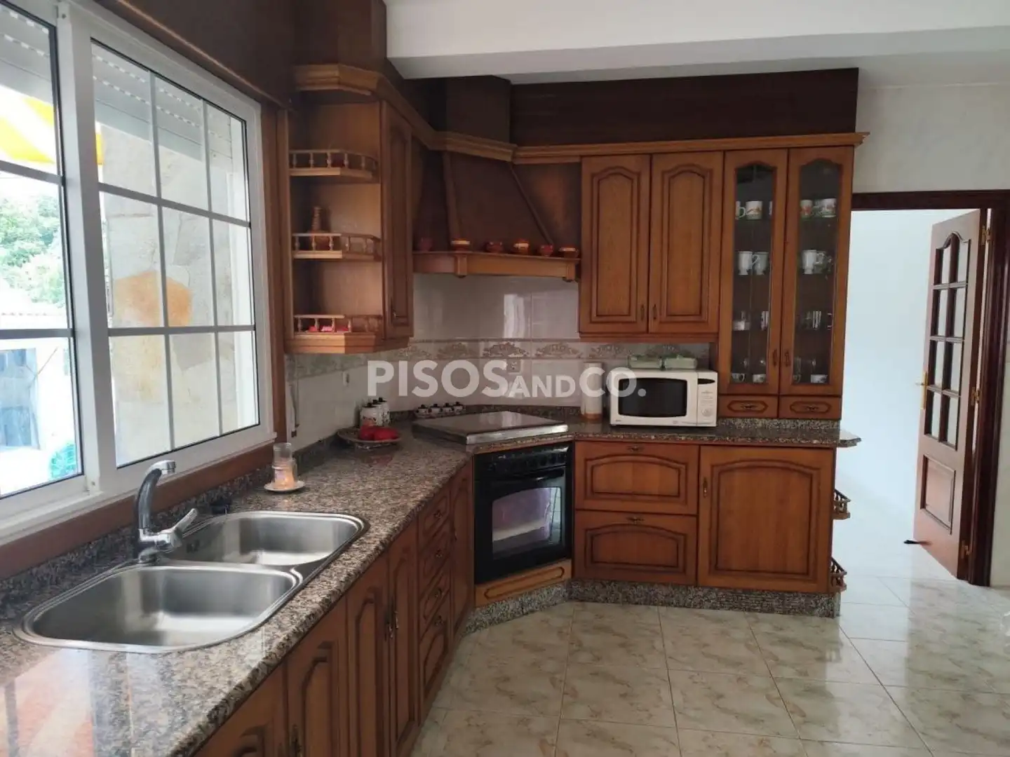 Kitchen of Houses for sale in A Coruña Capital   with Heating, Terrace and Furnished