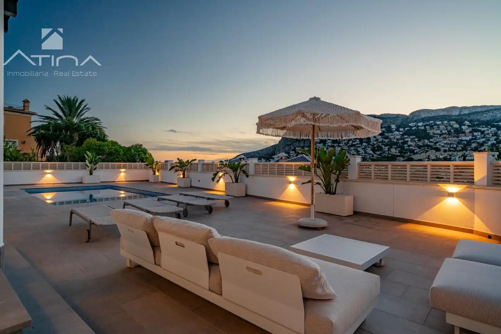 Terrassa de Casa o xalet en venda en Calpe / Calp amb Aire condicionat, Calefacció i Jardí privat