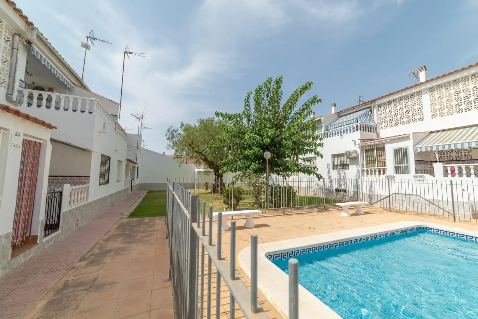 Piscina de Planta baixa en venda en San Javier amb Aire condicionat, Jardí privat i Terrassa