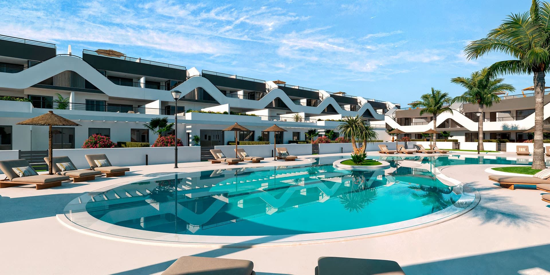 Swimming pool of Apartment for sale in L'Alfàs del Pi  with Air Conditioner, Heating and Private garden
