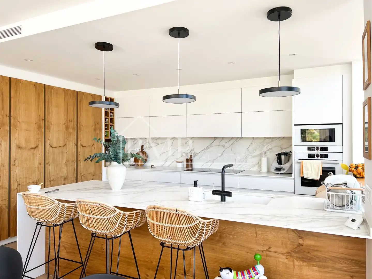 Cocina de Casa o chalet en venta en Sant Andreu de Llavaneres con Aire acondicionado, Calefacción y Jardín privado