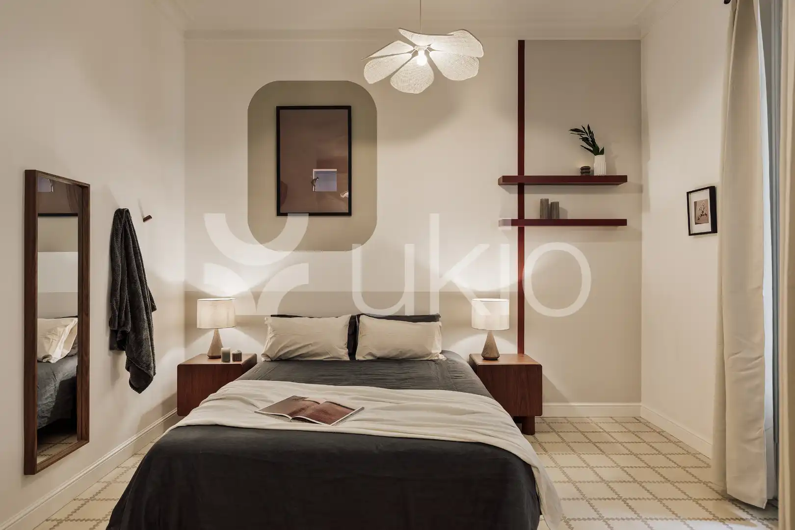 Habitación de Apartamento de alquiler en Barcelona con Aire acondicionado, Calefacción y Amueblado