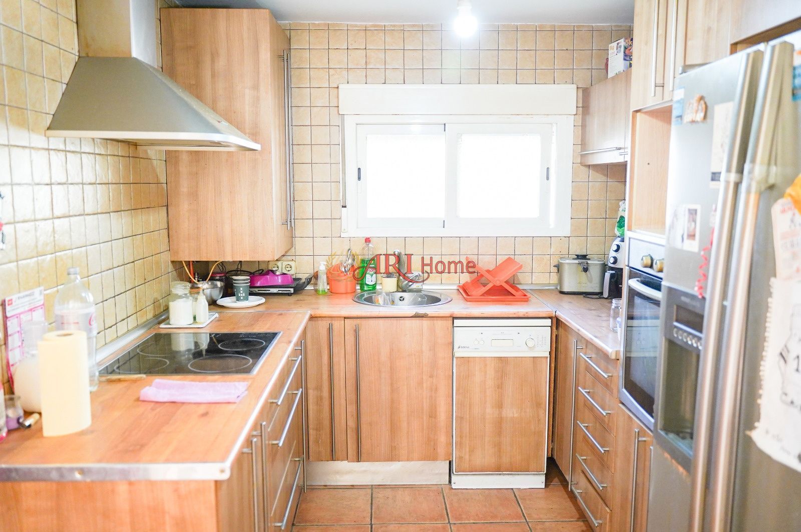 Kitchen of Single-family semi-detached for sale in  Madrid Capital  with Air Conditioner, Heating and Storage room