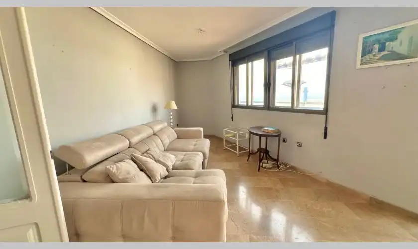 Sala de estar de Ático en venta en Almería con Aire acondicionado, Calefacción y Terraza