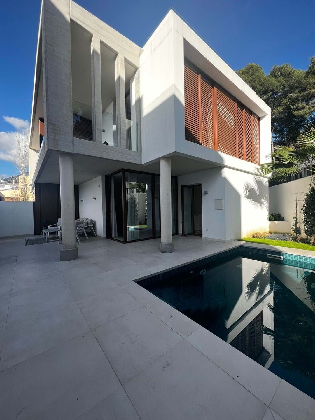 Swimming pool of House or chalet to rent in Marbella  with Air Conditioner, Terrace and Storage room