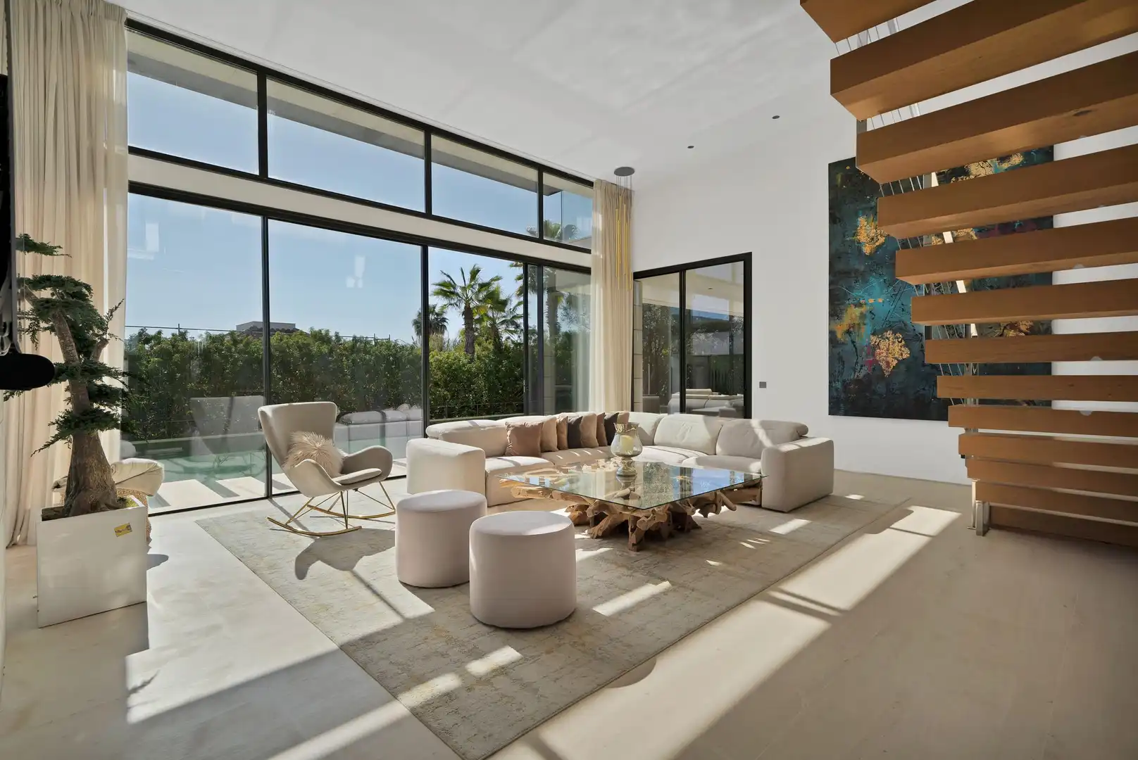 Sala de estar de Casa o chalet en venta en Marbella con Calefacción, Jardín privado y Terraza