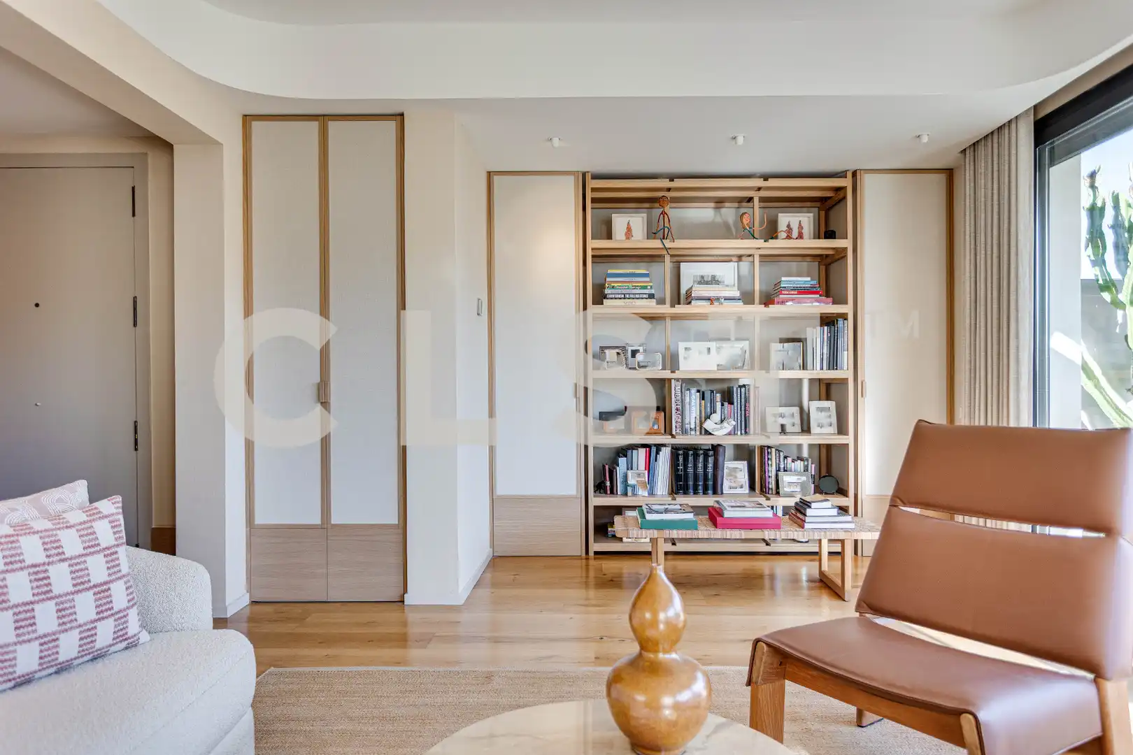 Wohnzimmer von Dachboden zur Miete in Barcelona mit Klimaanlage, Heizung und Parkett