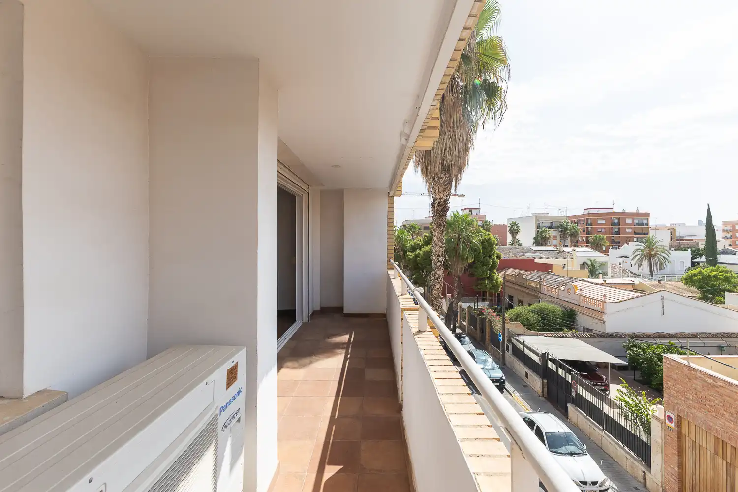 Balcony of Flat for rent in Valencia  with Air Conditioner, Heating and Parquet flooring
