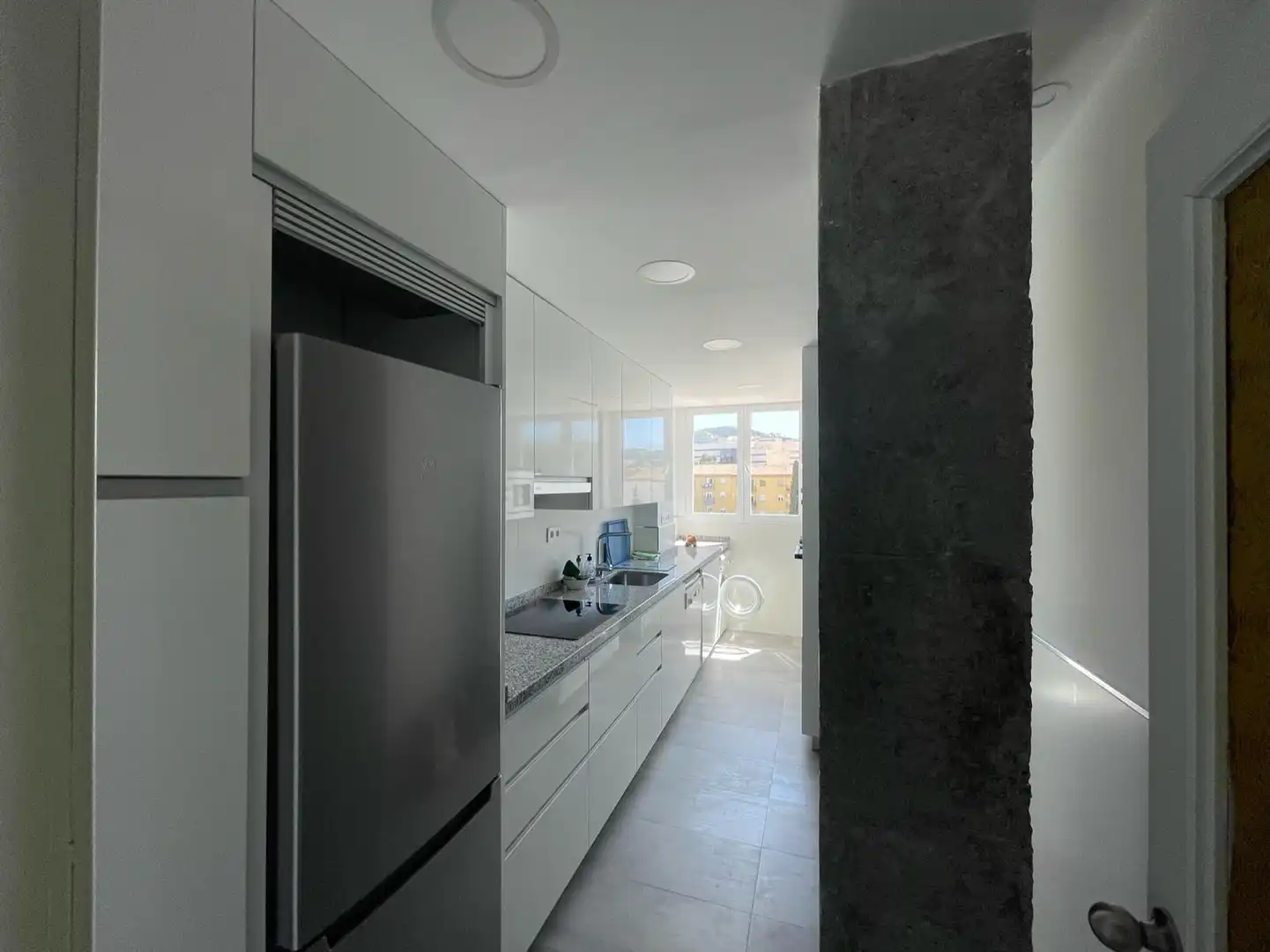 Kitchen of Flat for rent in Granada  with Air Conditioner, Heating and Furnished