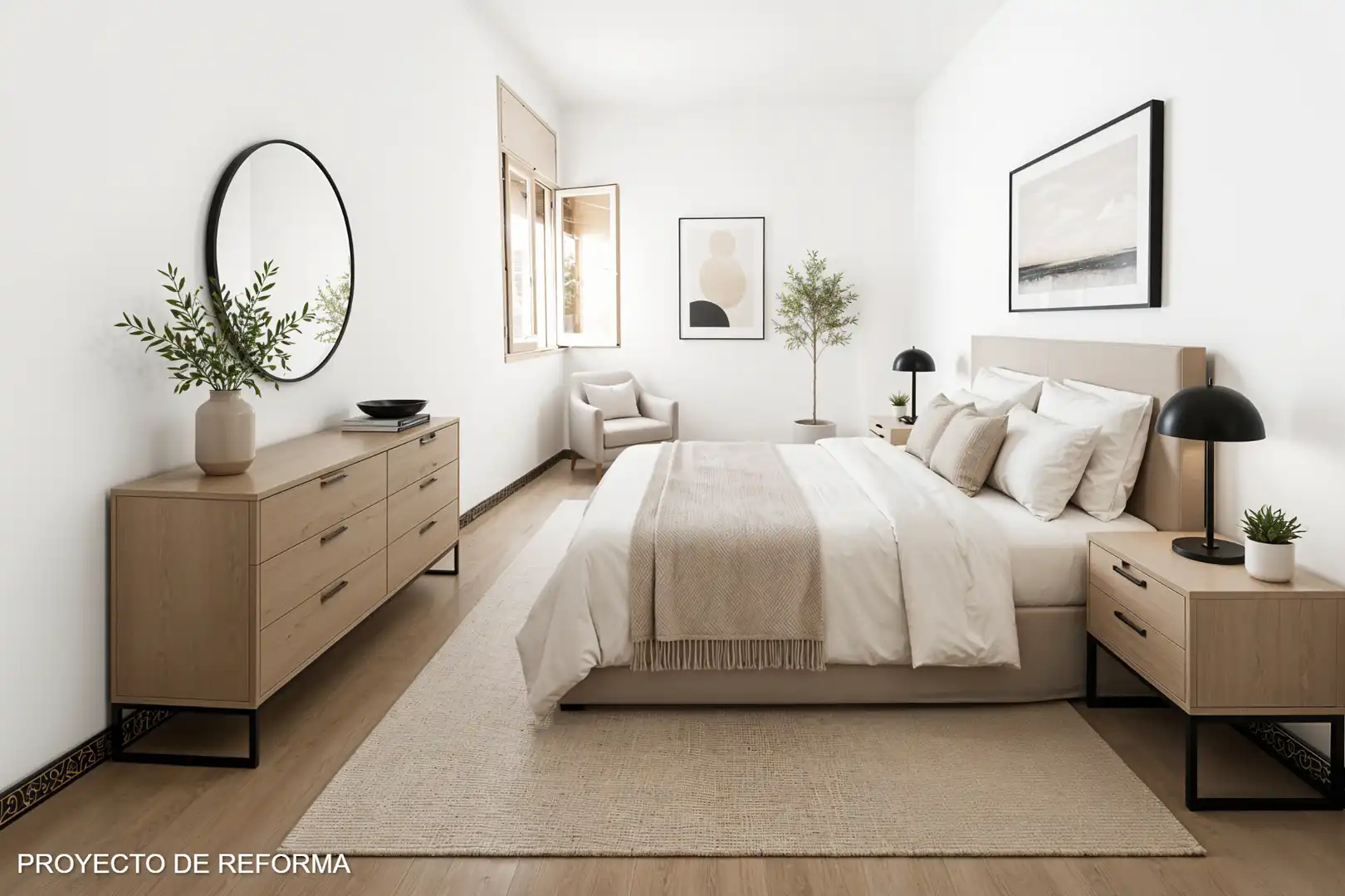Schlafzimmer von Wohnung zum Verkauf in Barcelona mit Terrasse und Balkon