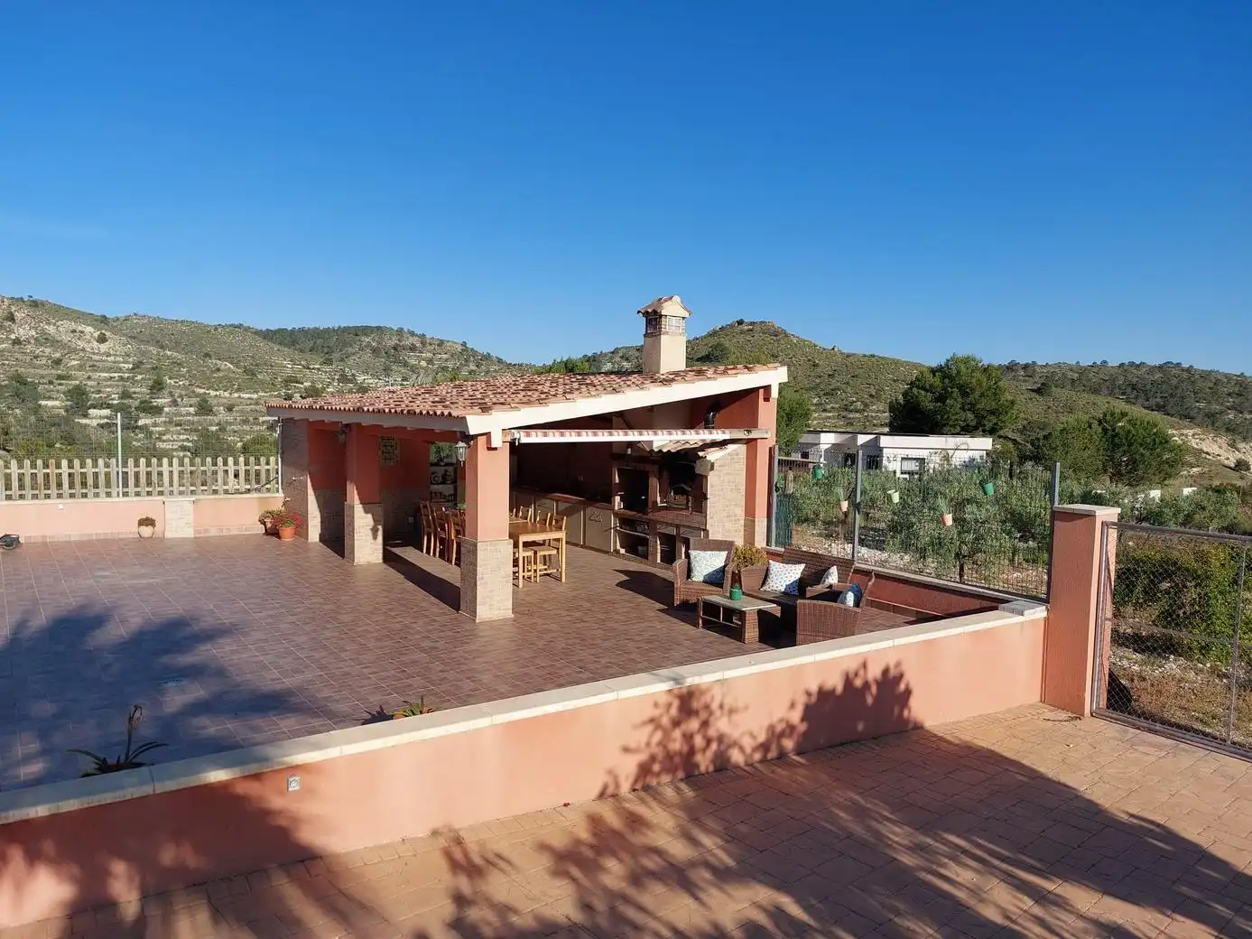 Terrassa de Casa o xalet en venda en Aigües amb Calefacció, Jardí privat i Terrassa