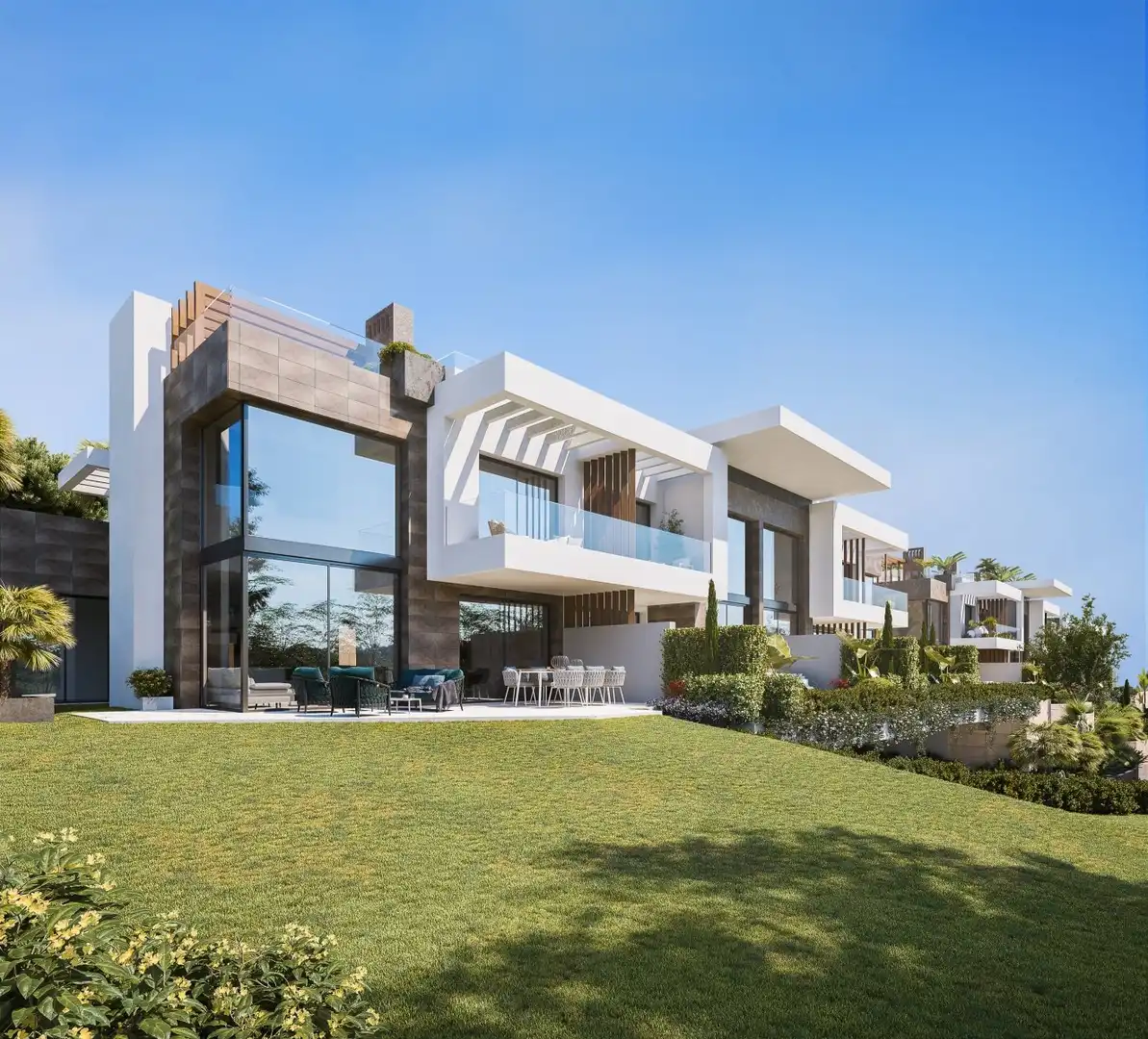 Exterior view of Houses for sale in Marbella  with Air Conditioner, Private garden and Terrace