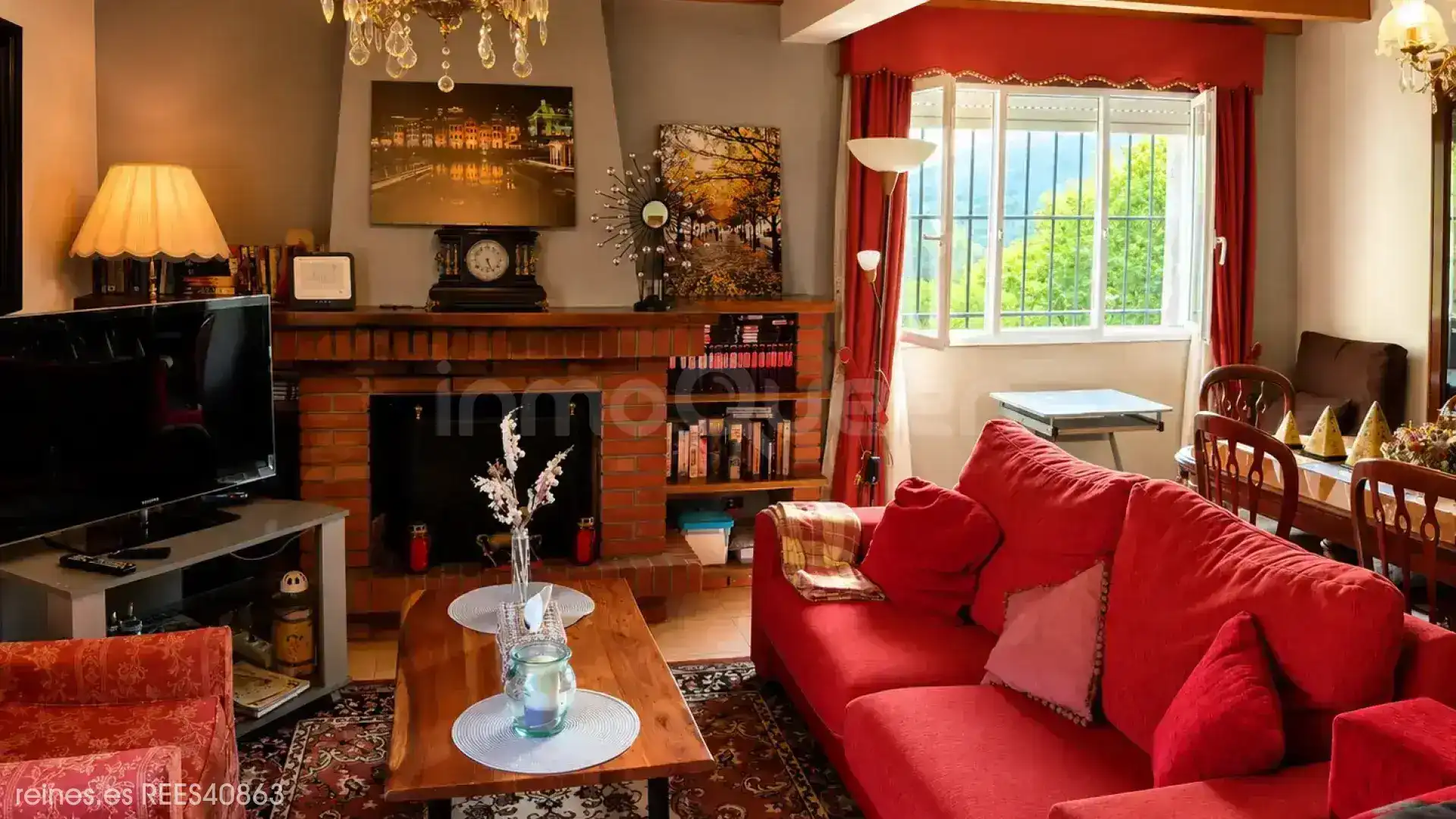 Living room of Houses for sale in Trabada  with Air Conditioner, Heating and Private garden