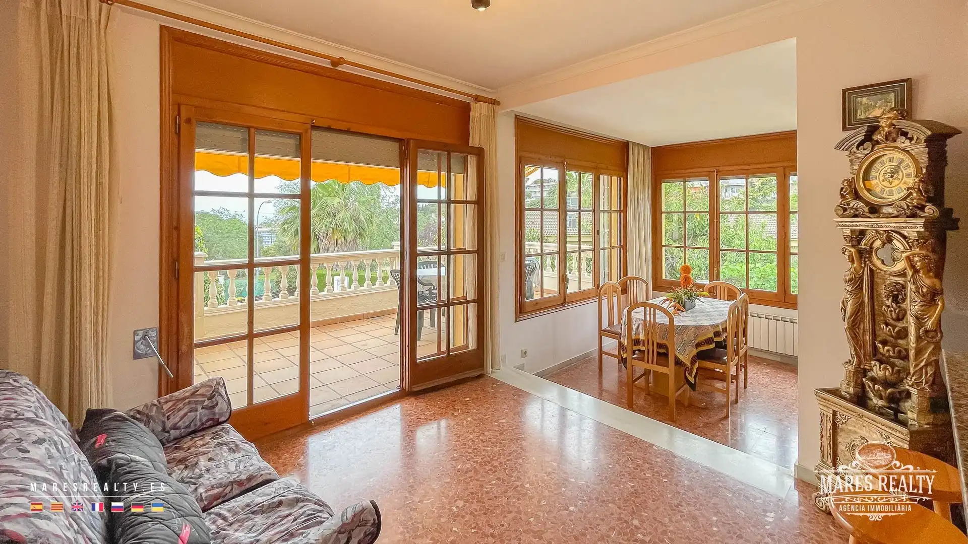 Sala d'estar de Casa o xalet en venda en Lloret de Mar amb Calefacció, Jardí privat i Terrassa