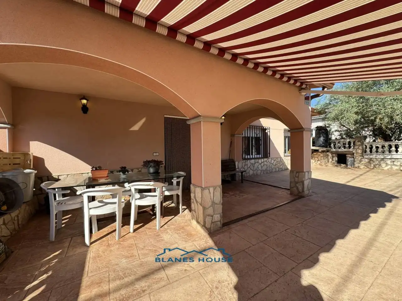 Terrassa de Casa o xalet en venda en Fogars de la Selva amb Calefacció, Jardí privat i Terrassa