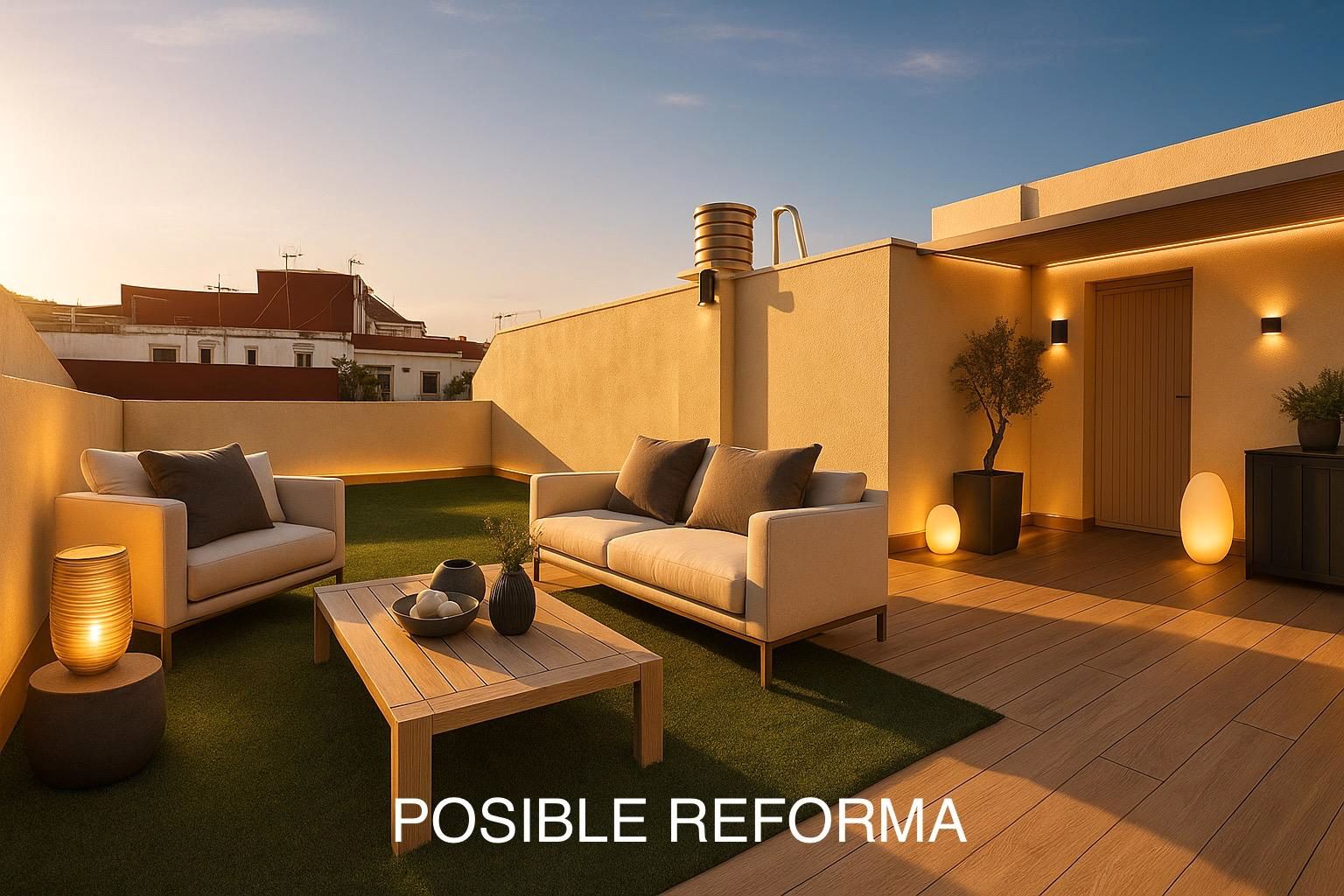 Terraza de Ático en venta en Santa Coloma de Gramenet con Aire acondicionado, Terraza y Amueblado