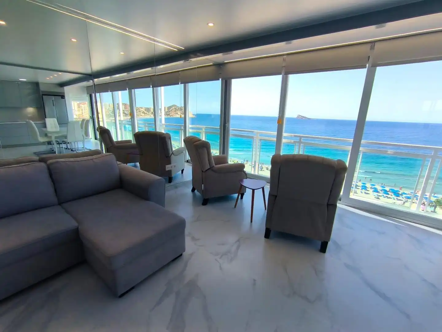 Living room of Flat for sale in Benidorm  with Air Conditioner, Heating and Furnished
