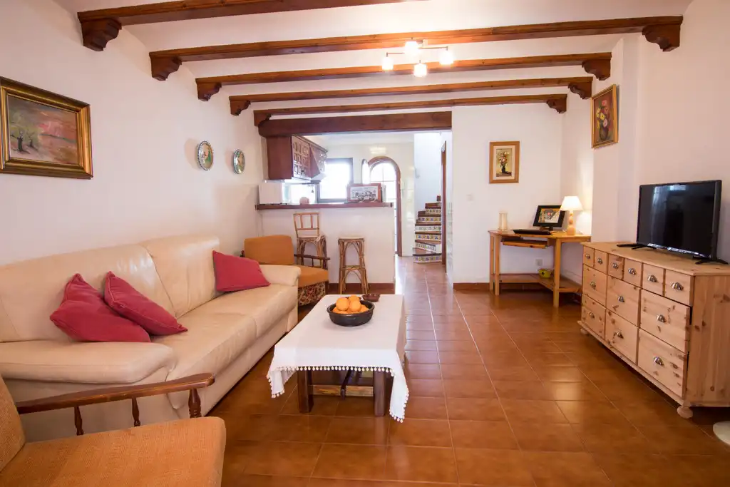 Sala de estar de Piso de alquiler en Dénia con Aire acondicionado, Calefacción y Terraza