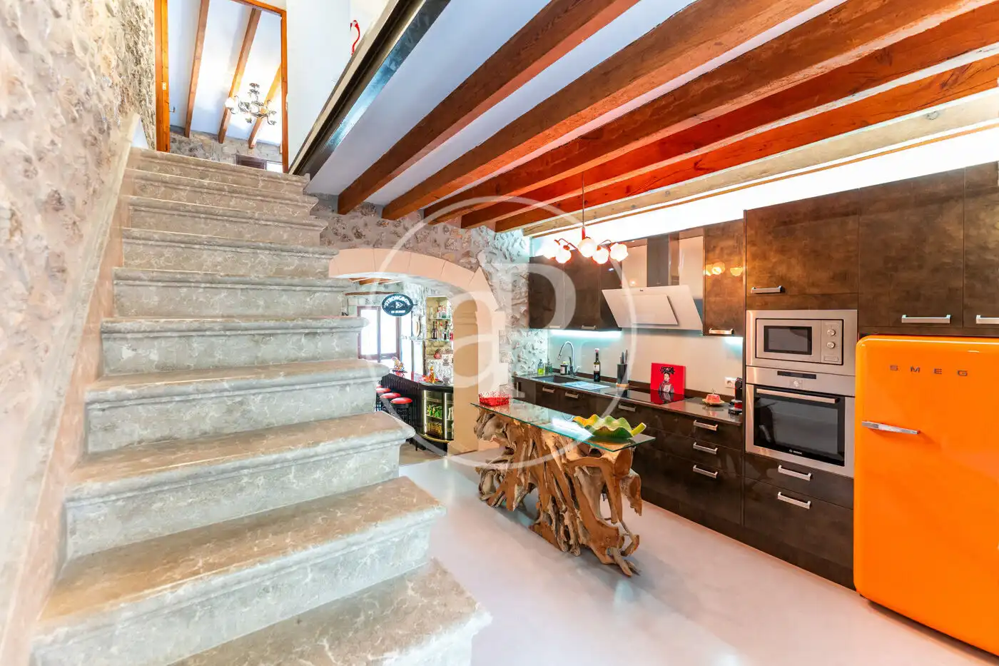 Cocina de Casa adosada en venta en Mancor de la Vall con Aire acondicionado, Calefacción y Jardín privado