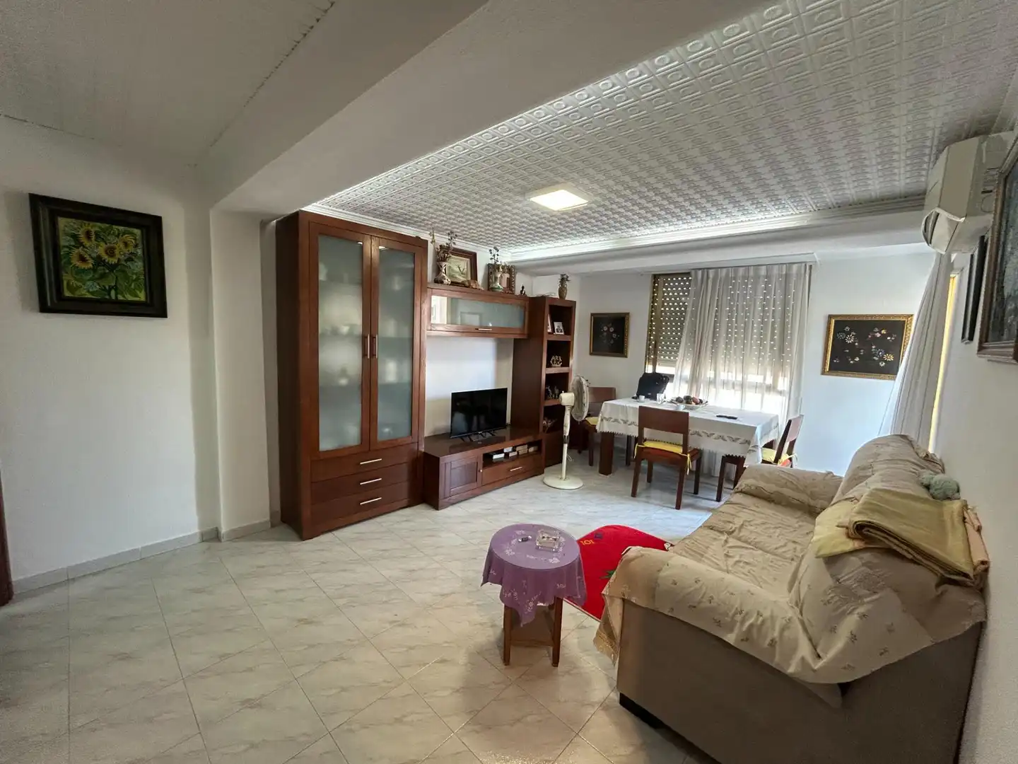 Sala d'estar de Pis en venda en Cullera amb Aire condicionat, Moblat i Balcó