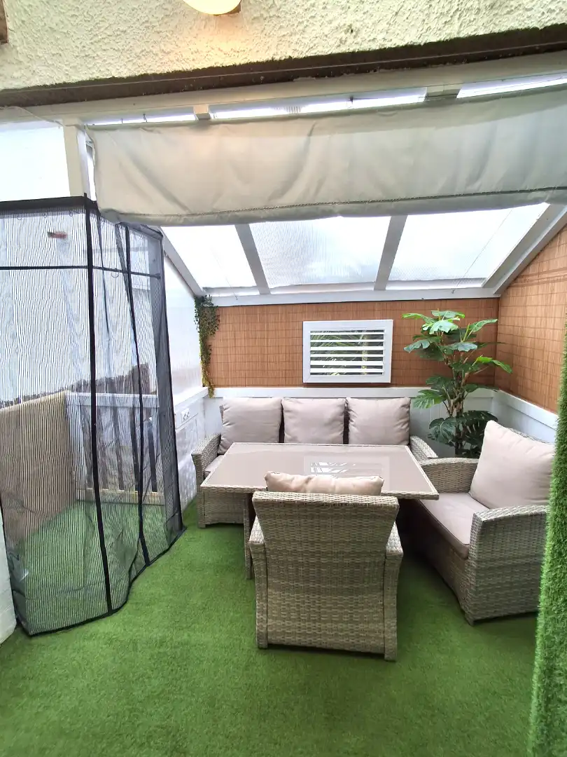 Terrasse von Einfamilien-Reihenhaus zum Verkauf in Mont-roig del Camp mit Klimaanlage, Heizung und Privatgarten