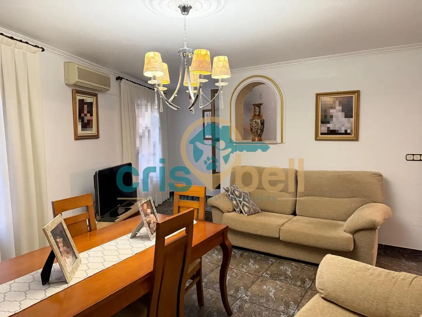 Sala de estar de Casa adosada en venta en Lorca con Aire acondicionado, Terraza y Trastero