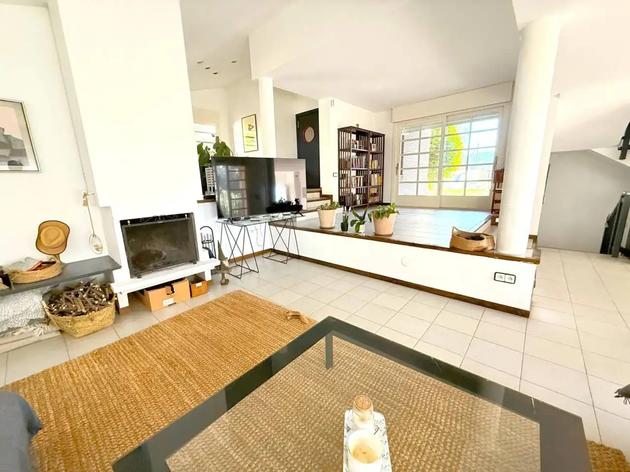Sala d'estar de Casa o xalet en venda en L'Ametlla del Vallès amb Calefacció, Jardí privat i Terrassa
