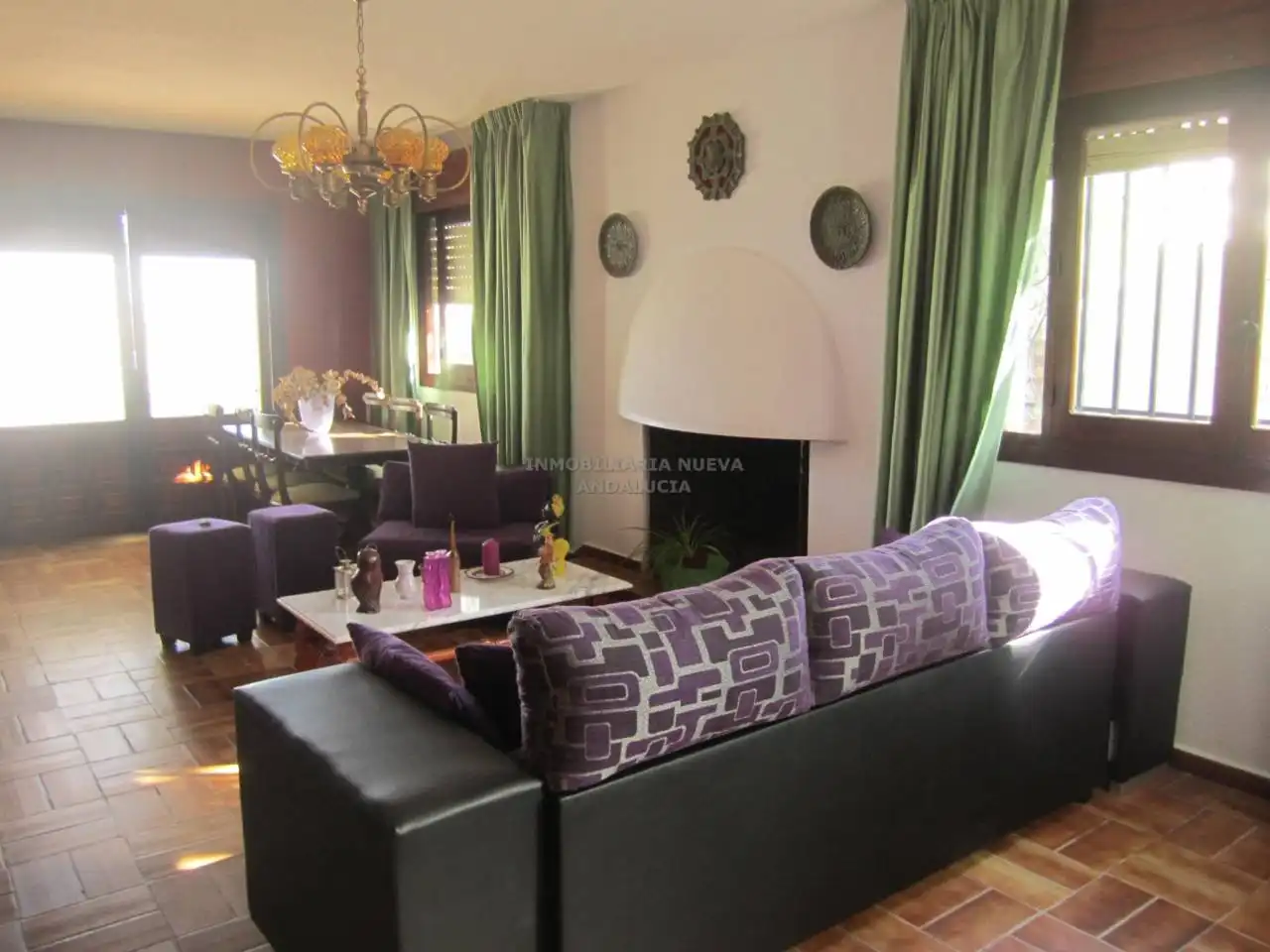 Sala de estar de Casa o chalet de alquiler en Almería con Terraza y Amueblado