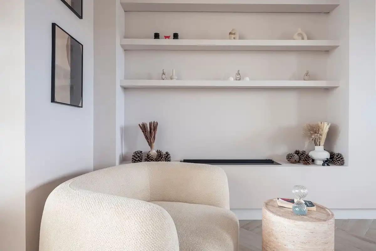 Wohnzimmer von Dachboden zum Verkauf in Majadahonda mit Klimaanlage, Heizung und Privatgarten